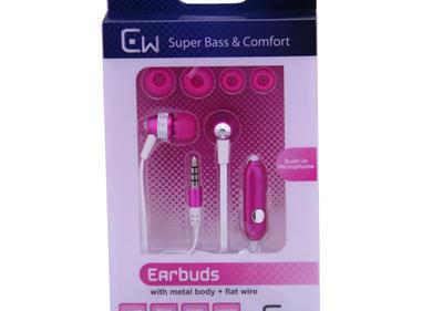 Metal Stereo Hands Free with Super Sound M16 - Pink product