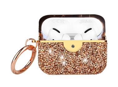 AirPods 1/2 Deluxe Diamond Bling Glitter Case Cover - Rose Gold product