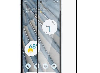  Google Pixel 7A 6.1" Bulk White Paper Card Package Black edged Tempered Glass (Black) product