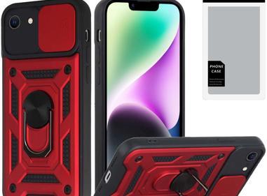iPhone 16E / SE4 Elite Hybrid Case with Camera‑Push Tool & Magnetic 360° Ring Stand – Rugged Protection product