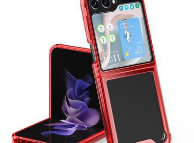  Samsung Galaxy Z Fold 5 Transparent Hybrid Shockproof Case Cover - Red product