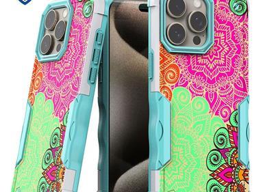 iPhone 15 METKASE PremiumÂ Exquisite Design Hybrid in Slide-Out Package - Mandala product