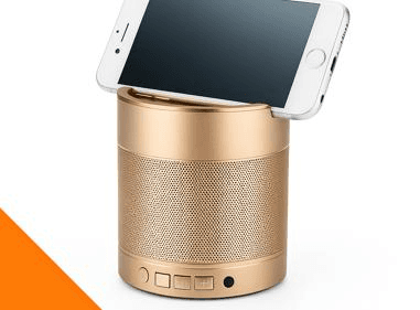 Multifunctional Wireless Speaker with Phone Stand and FM Radio (Gold) product