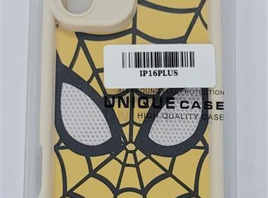 Yellow Spider-Man Face iPhone 16 Plus Case product