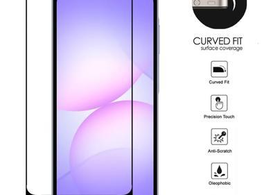 Samsung Galaxy A07 Black Edged Tempered Glass Screen Protector product