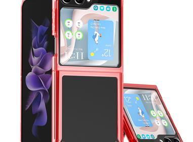  Samsung Galaxy Z Fold 5 Transparent Hybrid Shockproof Case Cover - Red product