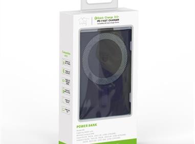 Portable Power Bank with Strong Magnetic Absorption of Wireless Charging with Ring Holder- 15000mAh-Blue product