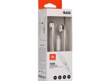 JBL TUNE 205 - In-Ear Headphone with One-Button Remote/Mic - WHITE product