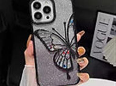 Glitter Butterfly 3D Bling Case for iPhone 14 Pro/Pro Max product