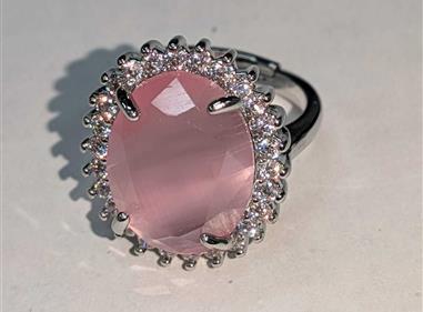 Natural Powder Crystal Suit, Lady's Ring, Granular Crystal, Women's product