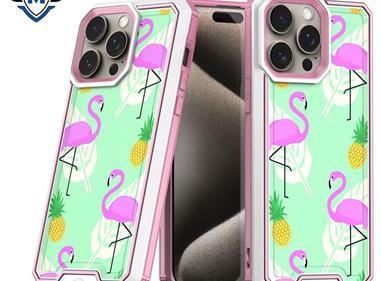  iPhone 15 METKASE Premium RANK Design Fused Hybrid in Slide-Out Package - Flamingo product
