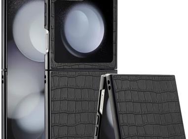 Luxury PU Vegan Leather Hard Case for Samsung Z Flip 6 – Premium Protection & Style product