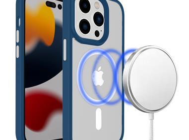 iPhone 15 Core [Magnetic Circle] Colorful Buttons Thick 2mm Hybrid - Blue product