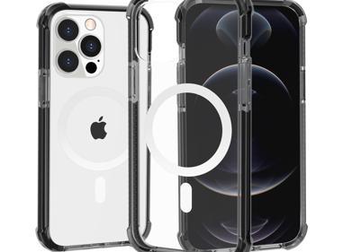 iPhone 14 PLUS Acrylic [Magnetic Circle] Tough 2.5mm Transparent Shockproof Hybrid Case | Heavy-Duty Clear Protection product