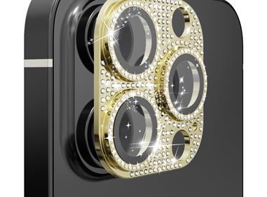 Apple iPhone 12 Pro Diamond Bling Camera Lens Full Tempered Glass - Gold product