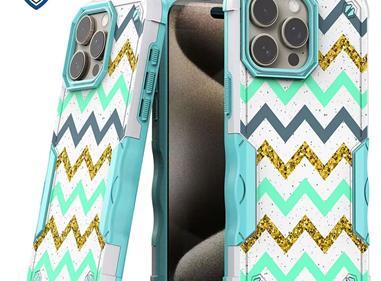 iPhone 15 METKASE PremiumÂ Exquisite Design Hybrid in Slide-Out Package - Zigzag product