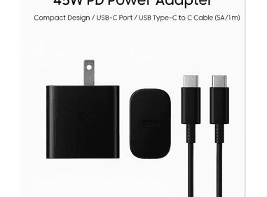 45W PD Power Adapter / Compact Design / USB-C Port / USB Type-C to C Cable (5A/1.8m) SAMSUNG product