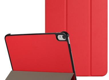Apple iPad Air 11inch 2024 Trifold Magnetic Closure PU Leather Case Cover - Red product