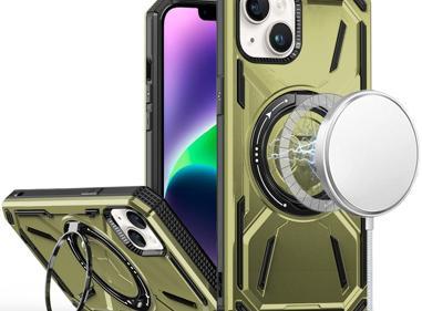 iPhone 14 PLUS Loop Hybrid Case with [Magnetic Ring Circle] | 360° Rotational Kickstand | Shockproof Transparent Cover product
