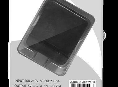 TYPE-C AND USB TRAVEL CHARGER 20W product