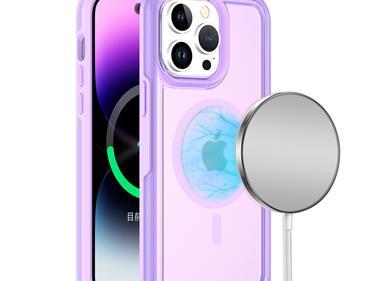  iPhone 15 Glossy Oil Premium Hybrid Case Cover - Purple product