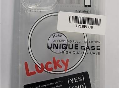 “Lucky” Music CD Design iPhone 16 Plus Case – Clear Cover product