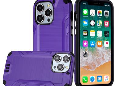  iPhone 15 Strong Tough Metallic Design Hybrid - Dark Purple product