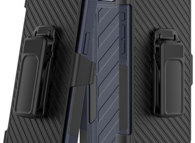 iPhone 16E / SE4 Noble-Lined Shockproof Dual-Layer Hybrid Case with Belt Clip Holster – Rugged Full-Body Protection product
