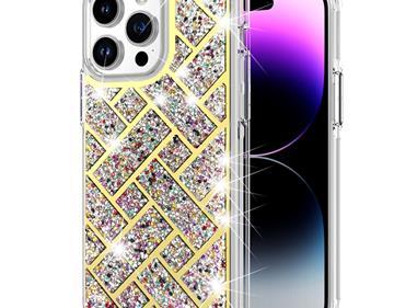iPhone 15 Bling Hybrid Case Cover - D product