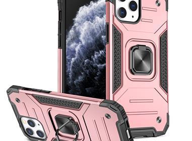 iPhone 15 Robust Magnetic Kickstand Hybrid Case Cover - Rose Gold product