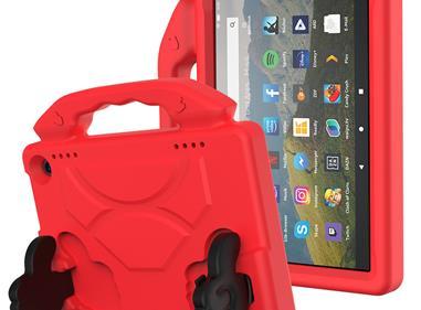 Amazon Kindle Fire HD8/HD8 Plus Thumbs Up Kickstand Shockproof Tablet Case Cover - Red product