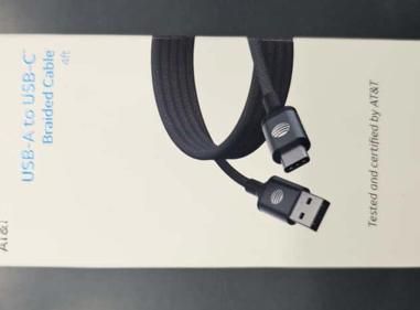 AT&T USB-A to USB-C Braided Cable (4ft) product