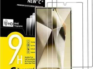 Pack of 3 Samsung Galaxy S25 Ultra Tempered Glass Screen Protectors – Case Friendly, Shatterproof & HD Clear product