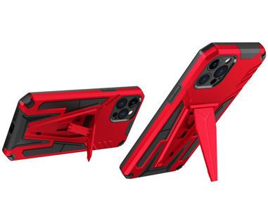 iPhone 12 Pro Max 6.7" Alien Design Shockproof Magnetic Hybrid Kickstand Case Cover – Red product