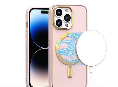 iPhone 15 Ultimate Quality PU Leather Hybrid Case Cover - Light Pink product