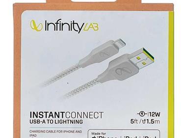InfinityLab By Harman Audio InstantConnect USB-A to Lightning -Charging Cable for iPhone and iPad - White product