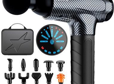 DACORM Massage Gun Deep Tissue Percussion - Muscle Massage Gun for Athletes,Super Quiet Portable Electric Sport Massager,Handheld Deep Tissue Massager of Y8 Pro Max(Carbon), 1 Count product