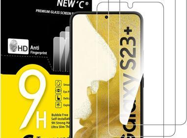 Pack of 3 Samsung Galaxy S23 Plus Tempered Glass Screen Protectors – Case Friendly, HD Clear & Bubble-Free Application product