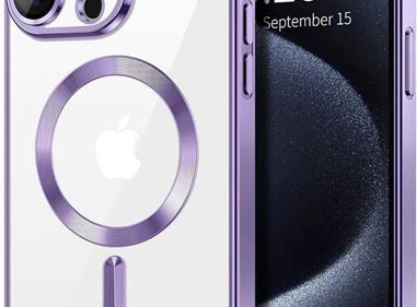 For iPhone 15 Pro Max Magnetic Safe Silicon case  product