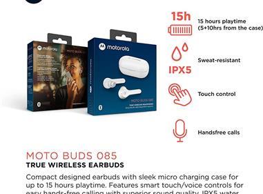 Motorola Moto Buds 085 - True Wireless Bluetooth Earbuds-WHITE product