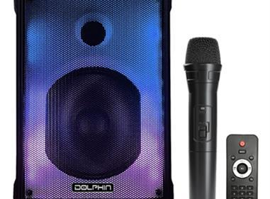 8" Portable 40-Watt-Continous-Power Bluetooth Speaker with Lights and Microphone product