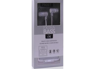 Universal 3.5mm Stereo Hands Free w/Extra Bass 750ST - White product