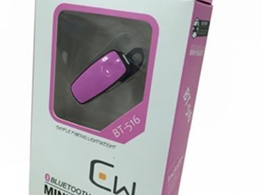 Bluetooth MINI Headset BT516 style, with ear hook, Bluetooth V3.0, in Pink product