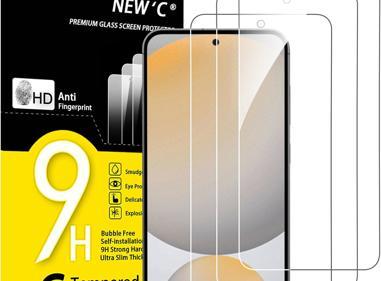 Pack of 3 Samsung Galaxy S24 FE Tempered Glass Screen Protectors – Shatterproof, Anti-Scratch & HD Clear product
