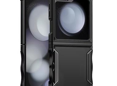 Samsung Z Flip 6 Exquisite Tough Shockproof Hybrid Case Cover - Black product