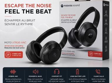 Motorola XT800 ANC Wireless Over-Ear Headphones product