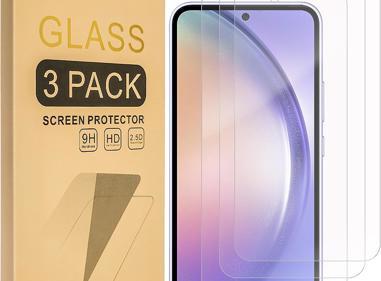 Pack of 3 Samsung Galaxy S23 FE Tempered Glass Screen Protectors – Case Friendly, HD Clear & Bubble-Free Application product