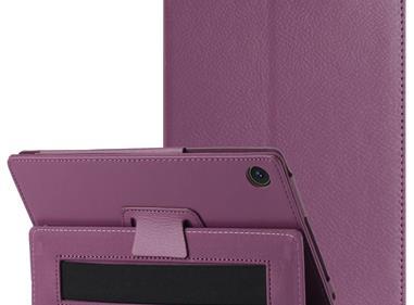  TCL Tab 8 LE Tablet Premium PU Vegan Kickstand Case Cover - Dark Purple product