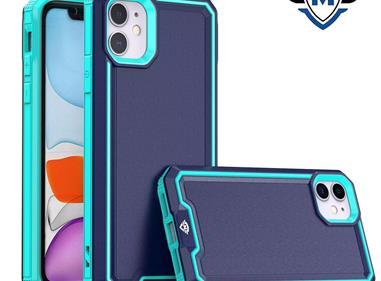 iPhone 15 METKASE Rank Tough Strong Modern Fused Hybrid in Slide-Out Package - Blue product