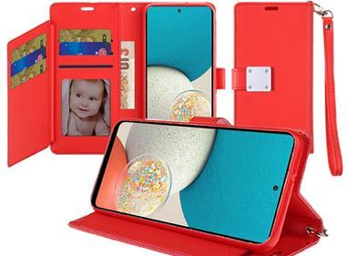  iPhone 15 Wallet ID Card Holder Case Cover - Red product